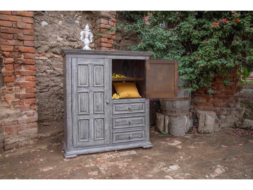 3 Drawer 2 Doors Gentleman's Chest - image 2