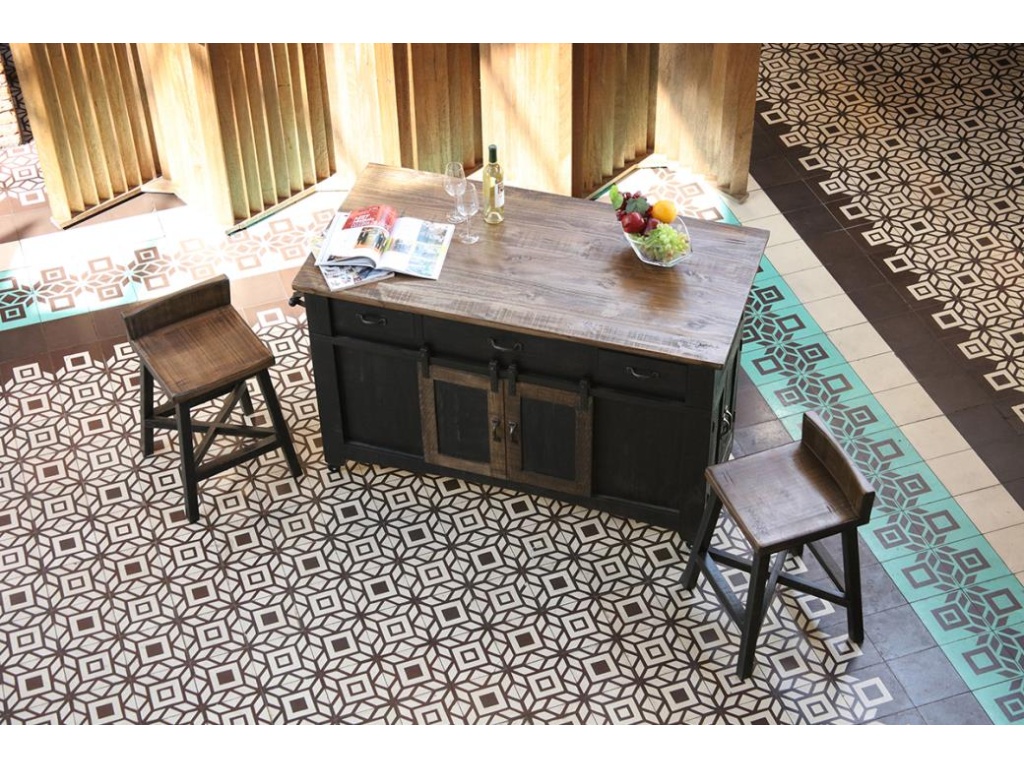 30" Wooden Stool - image 2
