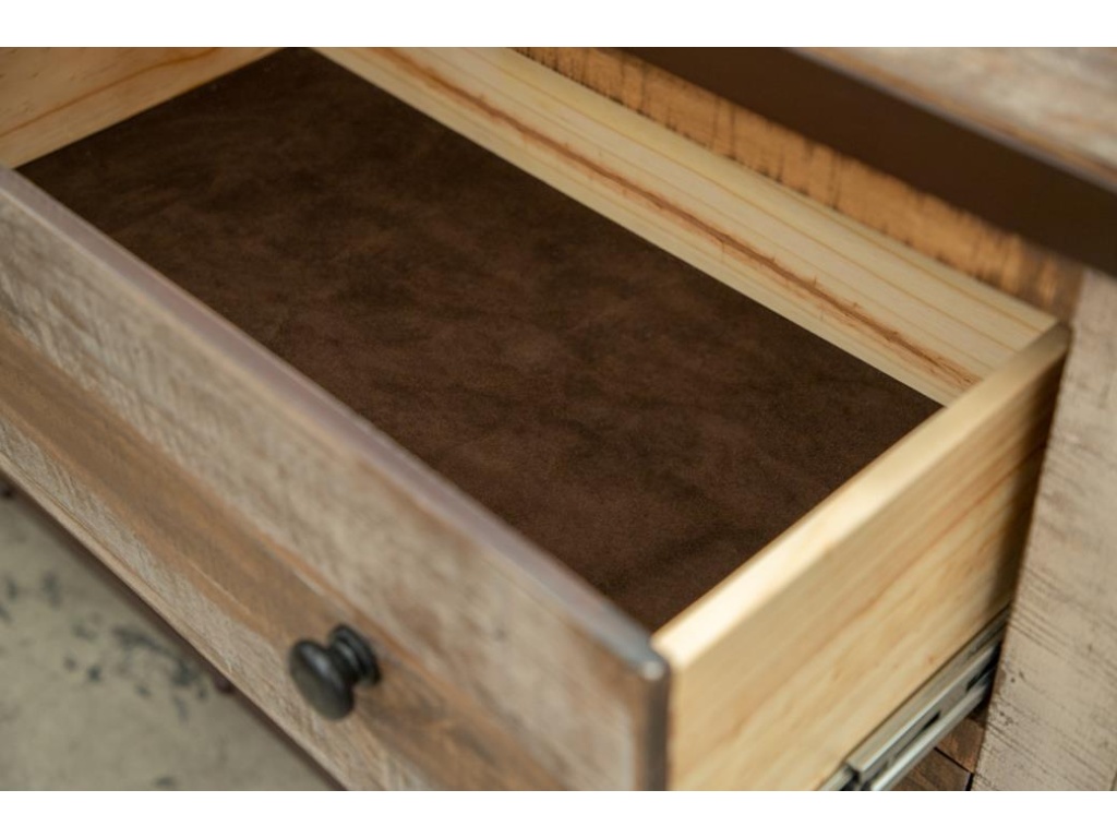 6 Drawer, 1 Sliding Door, Dresser - image 2