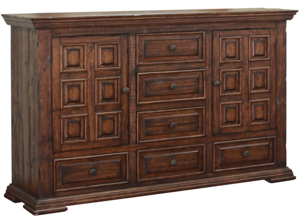 6 Drawer 2 Doors Dresser - main image