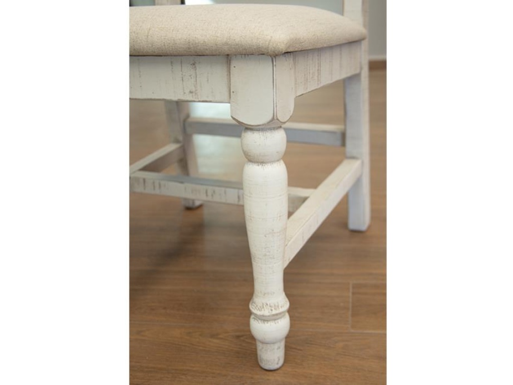 Upholstered Seat Wooden Chair - image 4
