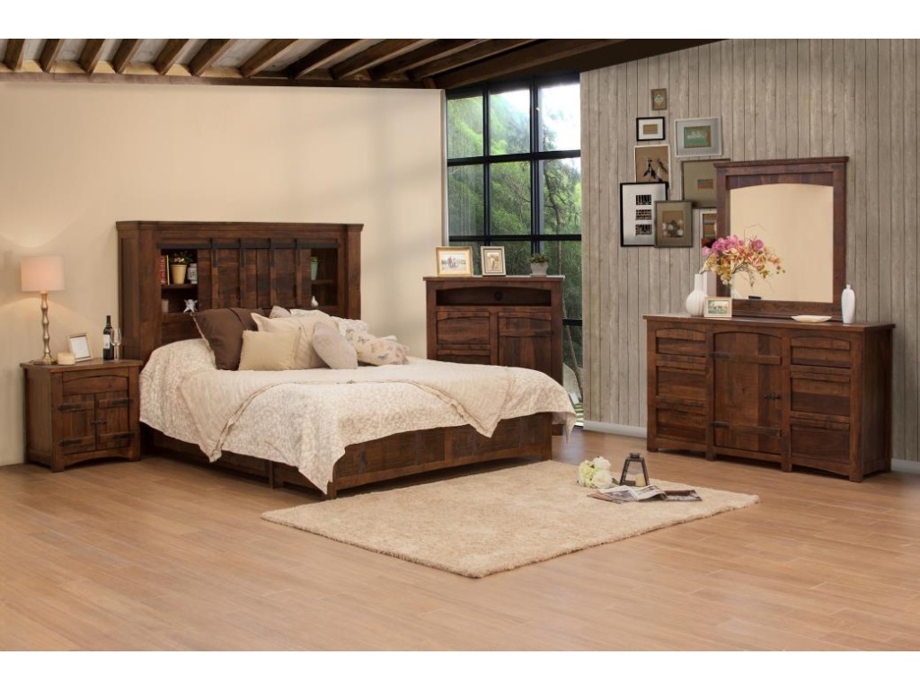 1 Drawer 2 Door Nightstand - image 1