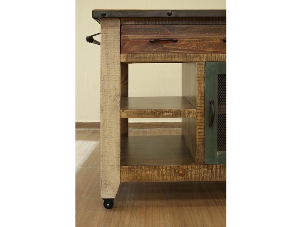 1 Drawer, 1 Mesh Door Kitchen Island - image 3