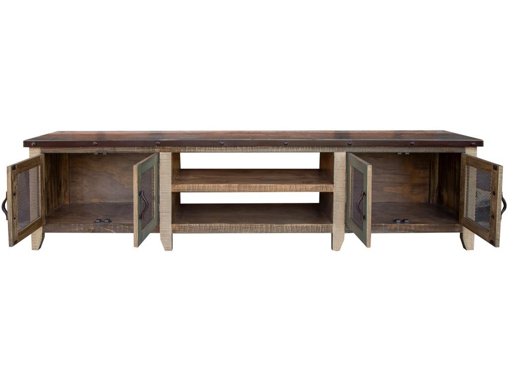 4 Door 93" TV Stand - image 2