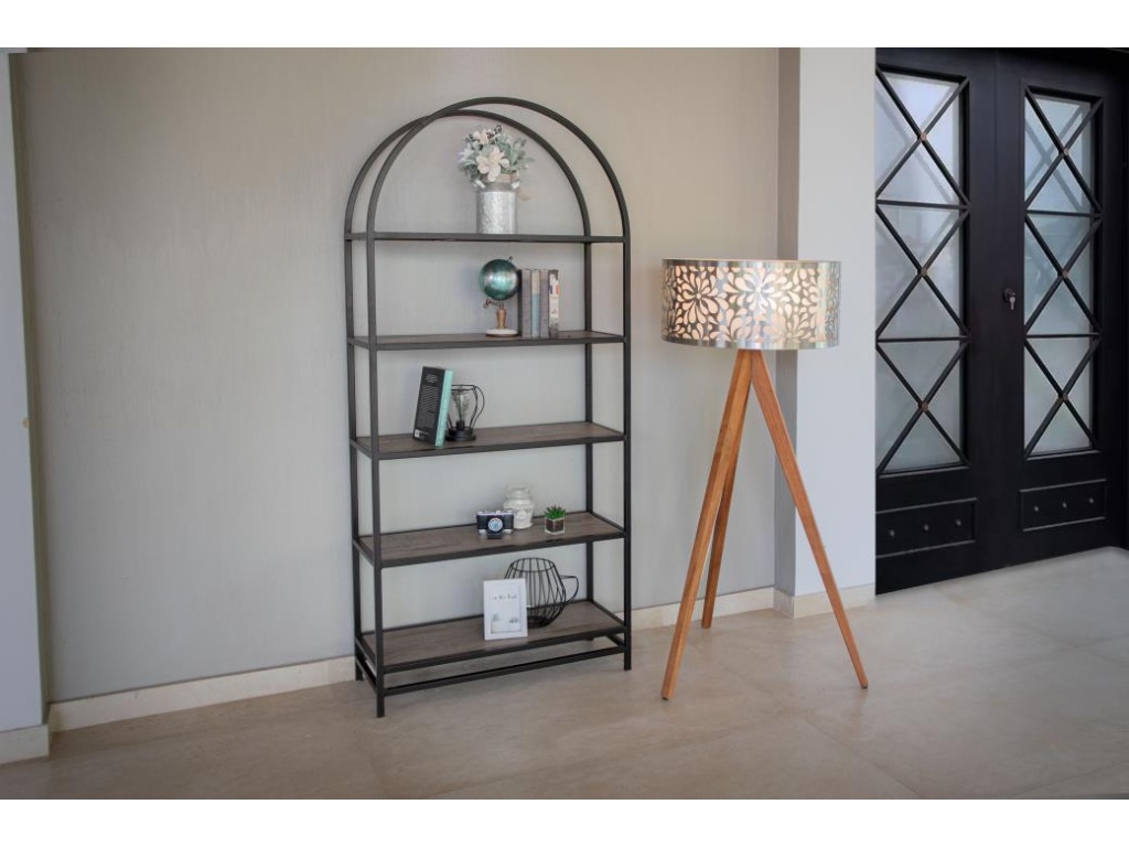 5 Shelves Metal Frame Bookcase - image 2