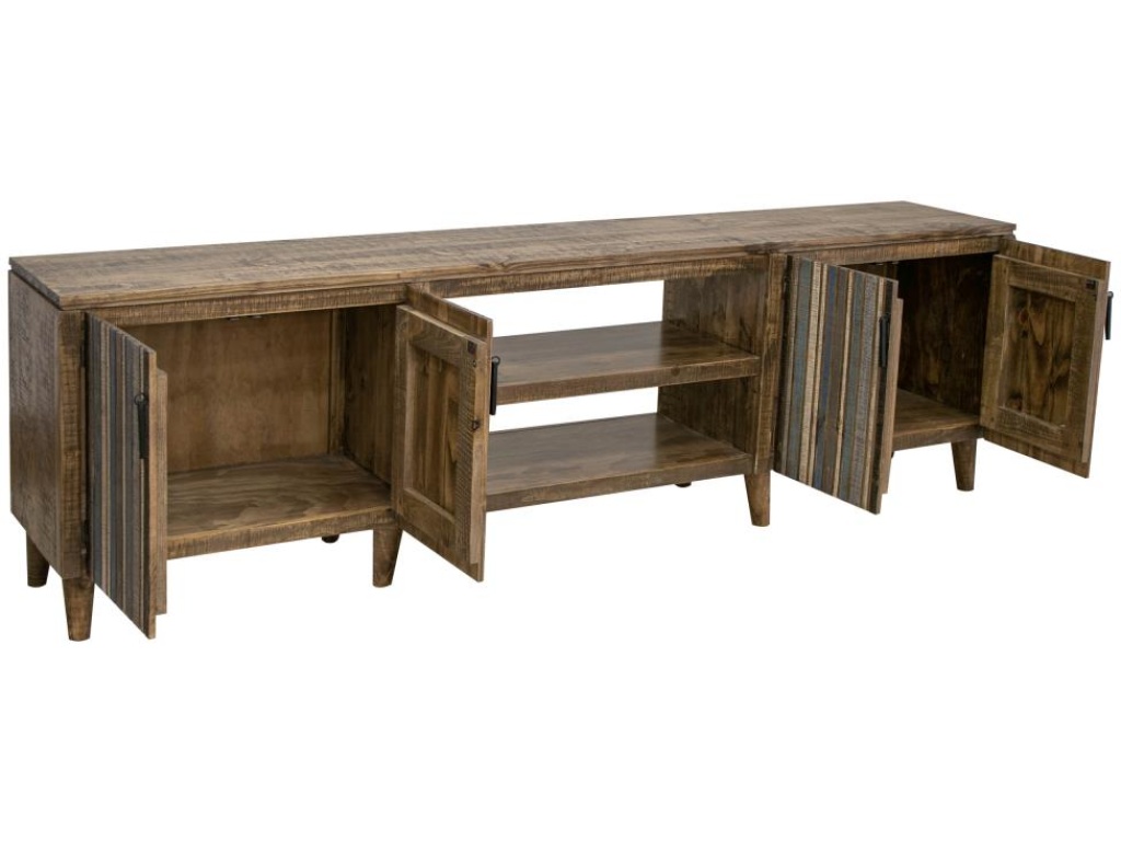 4 Door 93" TV Stand - image 2