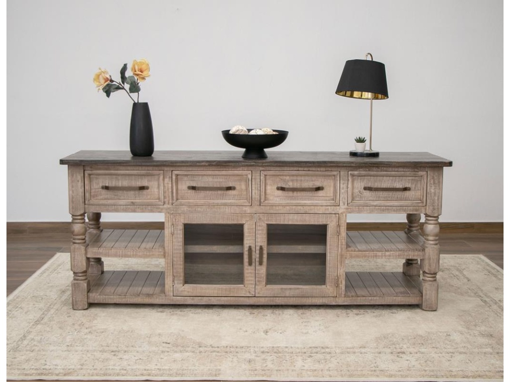 4 Drawer 2 Doors 80" TV Stand - image 2