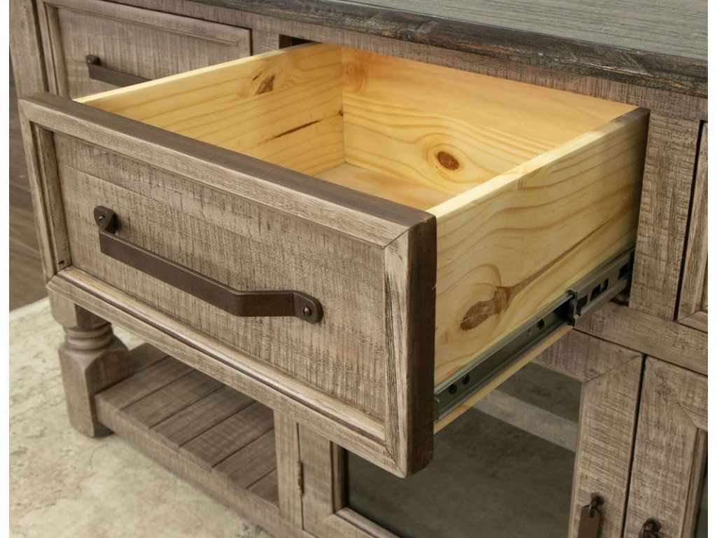 4 Drawer 2 Doors 80" TV Stand - image 3