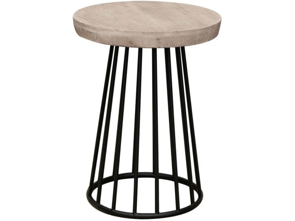 Metal Base Chairside Table - main image