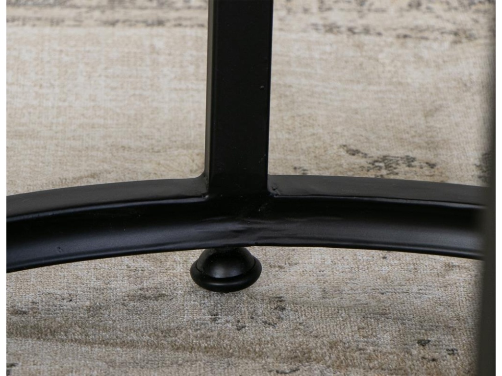 Copper Top & Iron Base End Table - image 2