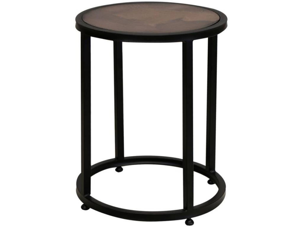 Copper Top & Iron Base End Table - main image