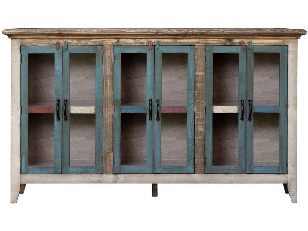 6 Glass Doors 73" Console - main image