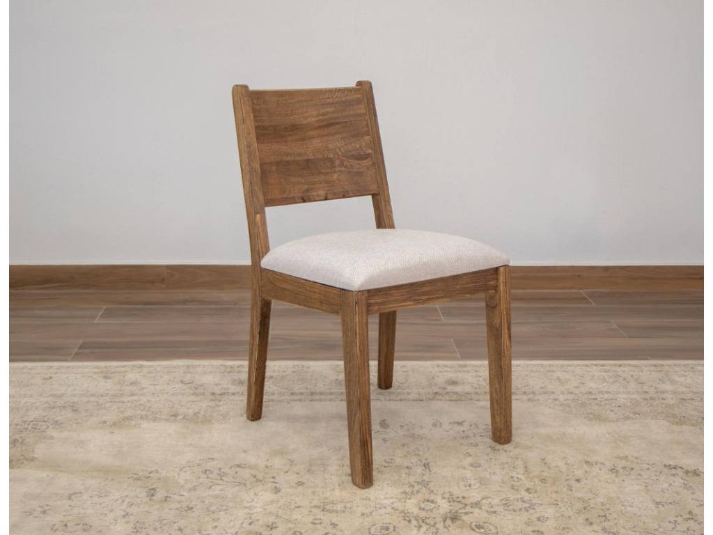 Upholstered Seat Wooden Chair - image 2