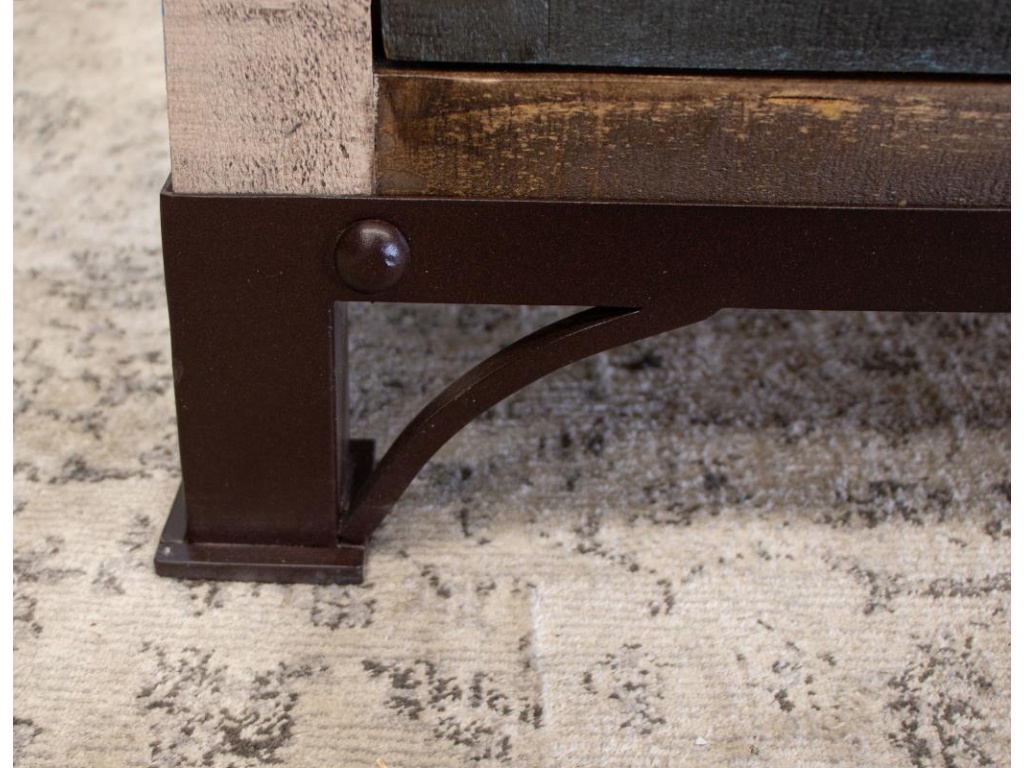 6 Iron Mesh Door 71" Console - image 6