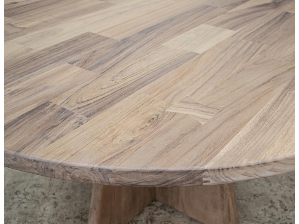 Natural Parota, Round Dining Table - image 4