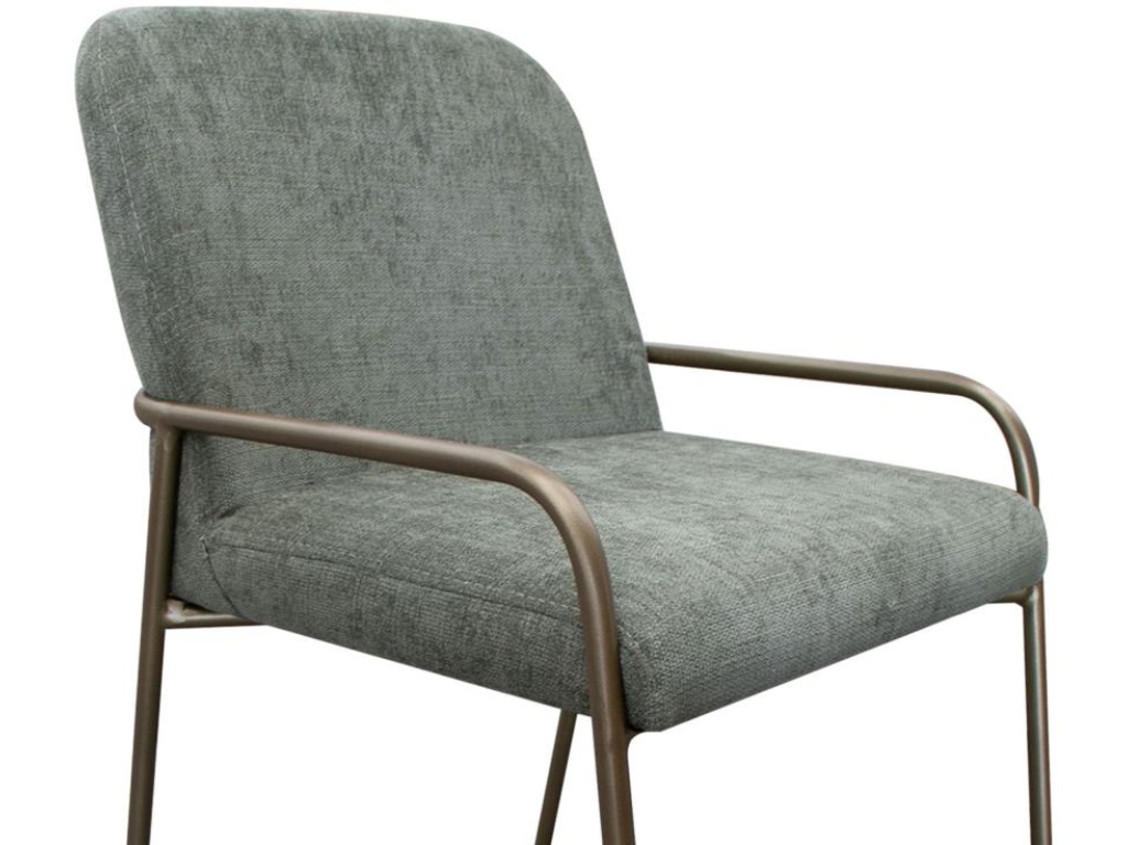 Wooden Frame & Metal Base, 30" Upholstered Barstool - image 2