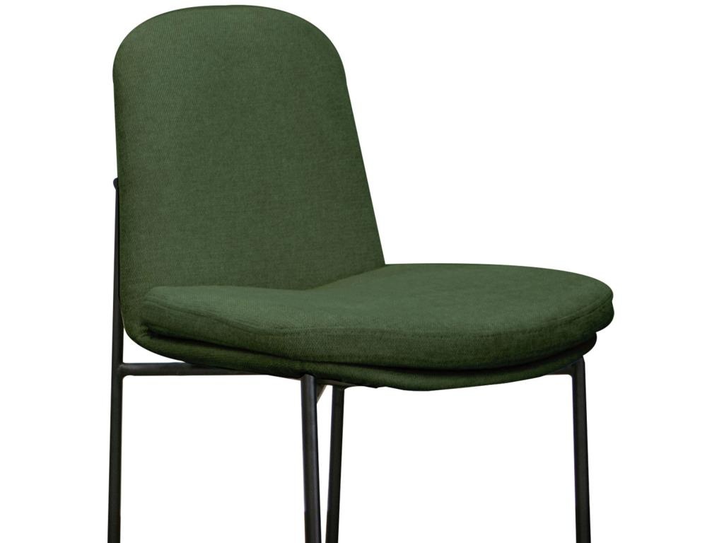 Wooden Frame & Metal Base, 30" Upholstered Barstool - image 4