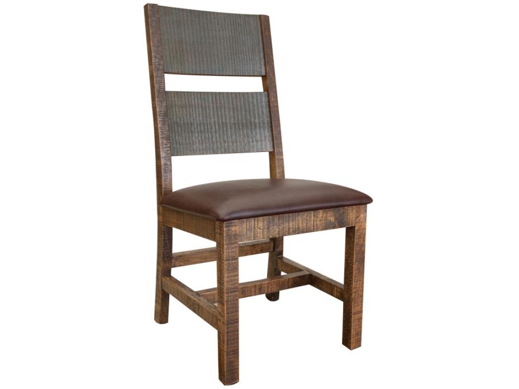 Faux Leather Seat Wooden Chair - main image