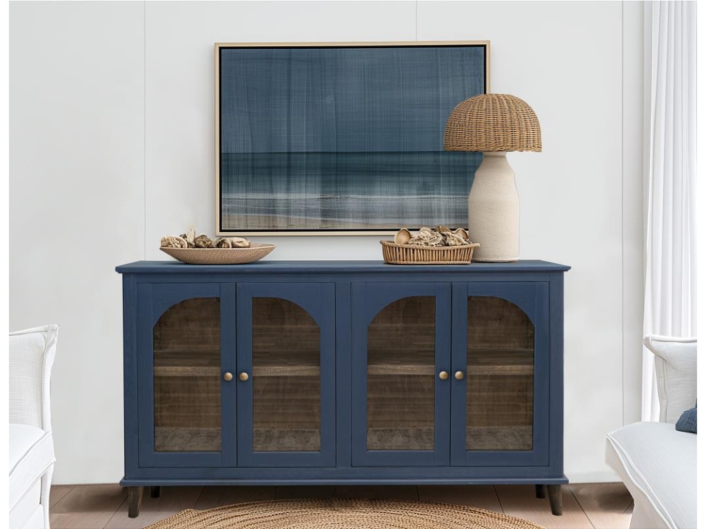 4 Glass Door Console - image 1