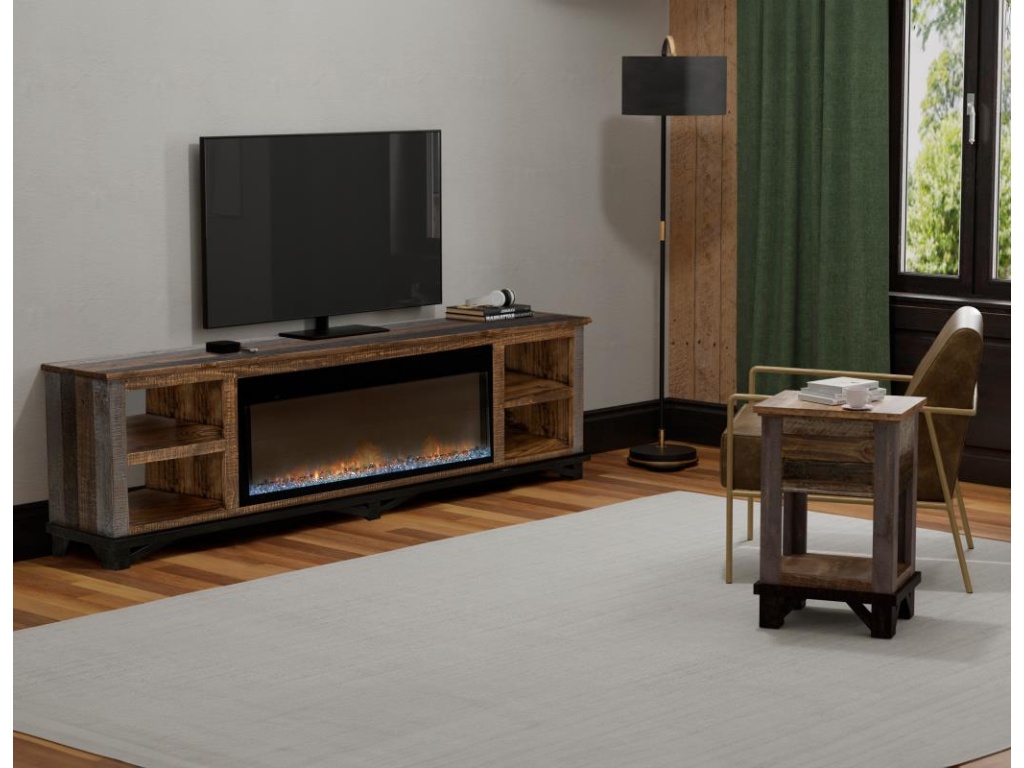 Loft Brown Electric Fireplace - main image