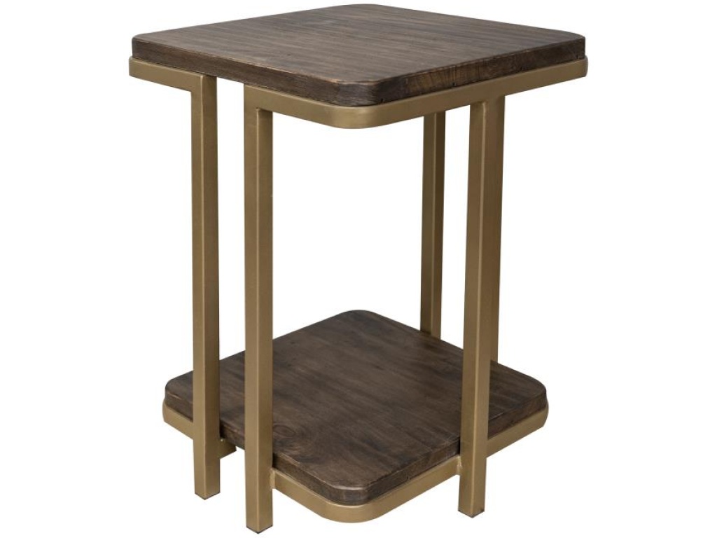 Metal Base Chairside Table - main image