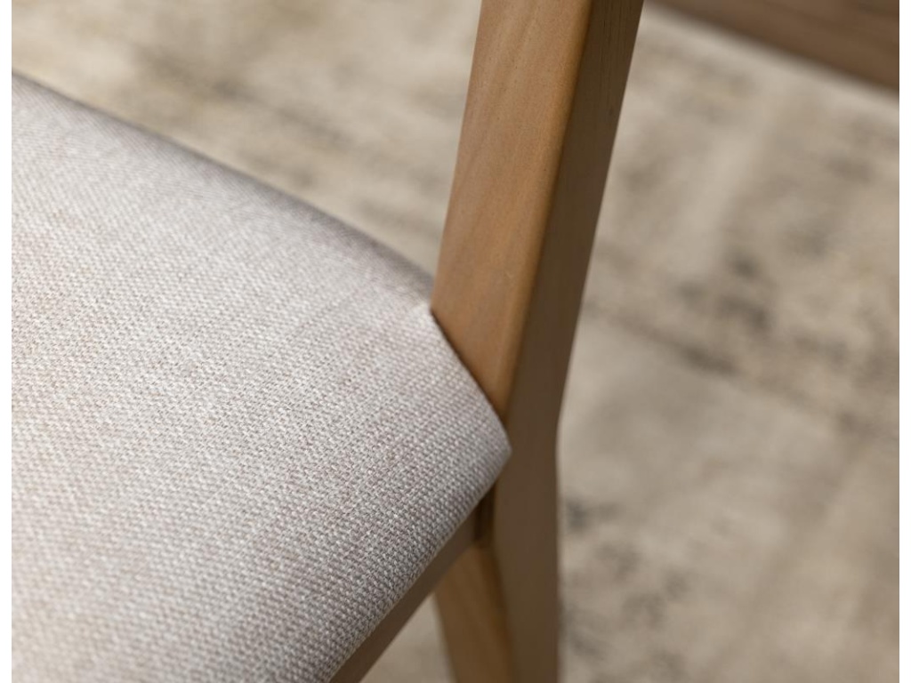 Upholstered Seat Wooden Chair - image 2