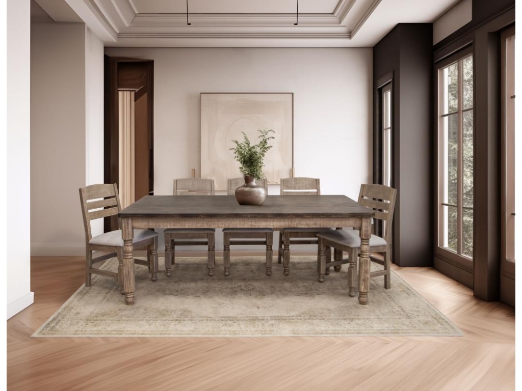 Turned Legs Dining Table - image 1
