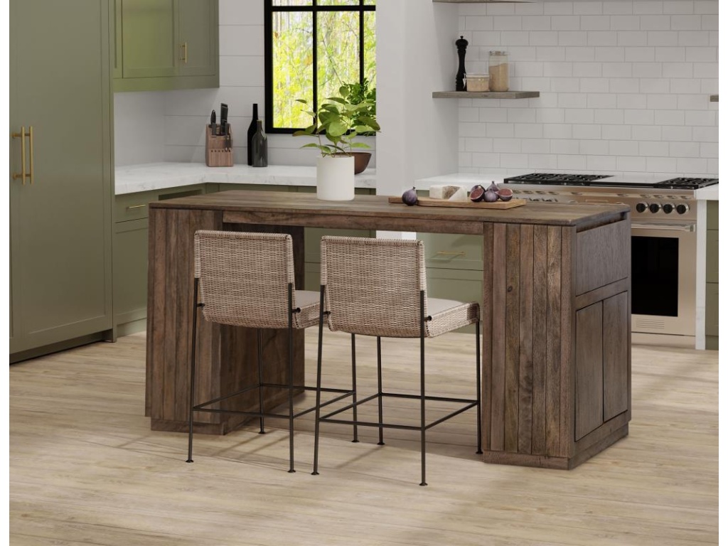 2 Drawer 4 Door Kitchen Island - image 1