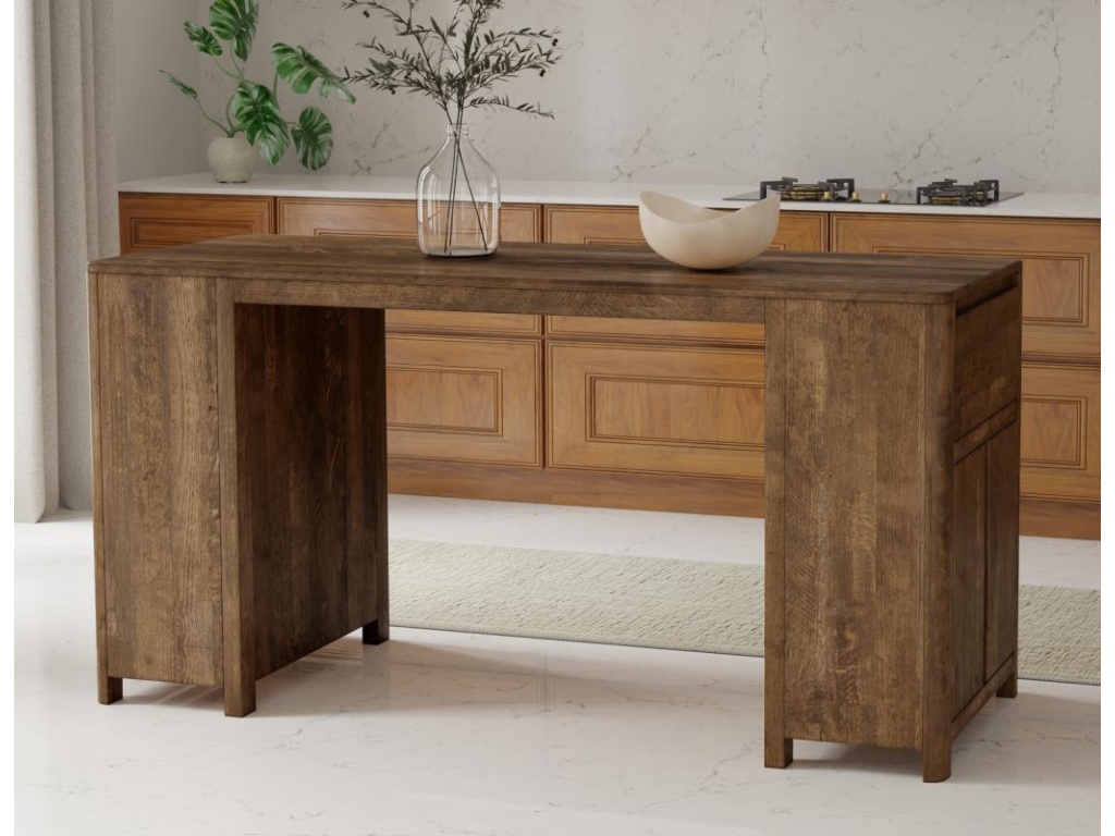 2 Drawer 4 Door Kitchen Island - image 1