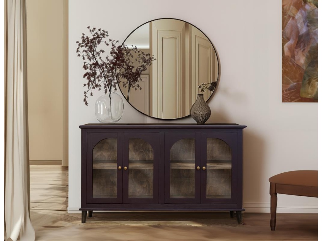 4 Glass Doors Console - image 1