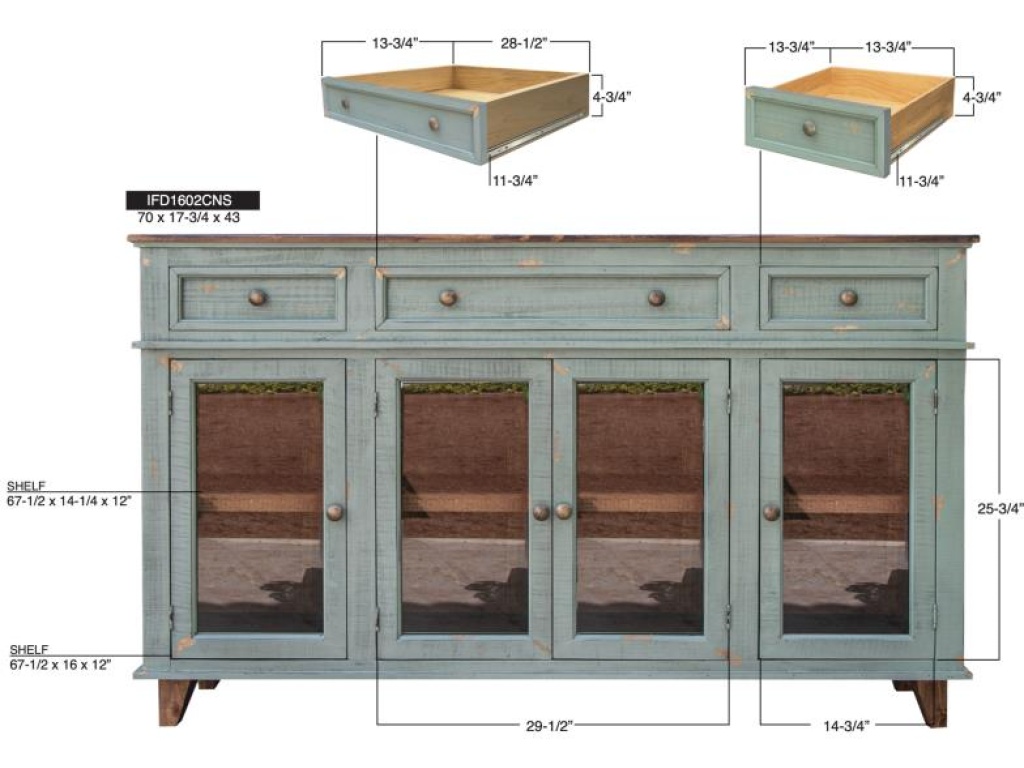 3 Drawers 4 Doors, Console - image 6