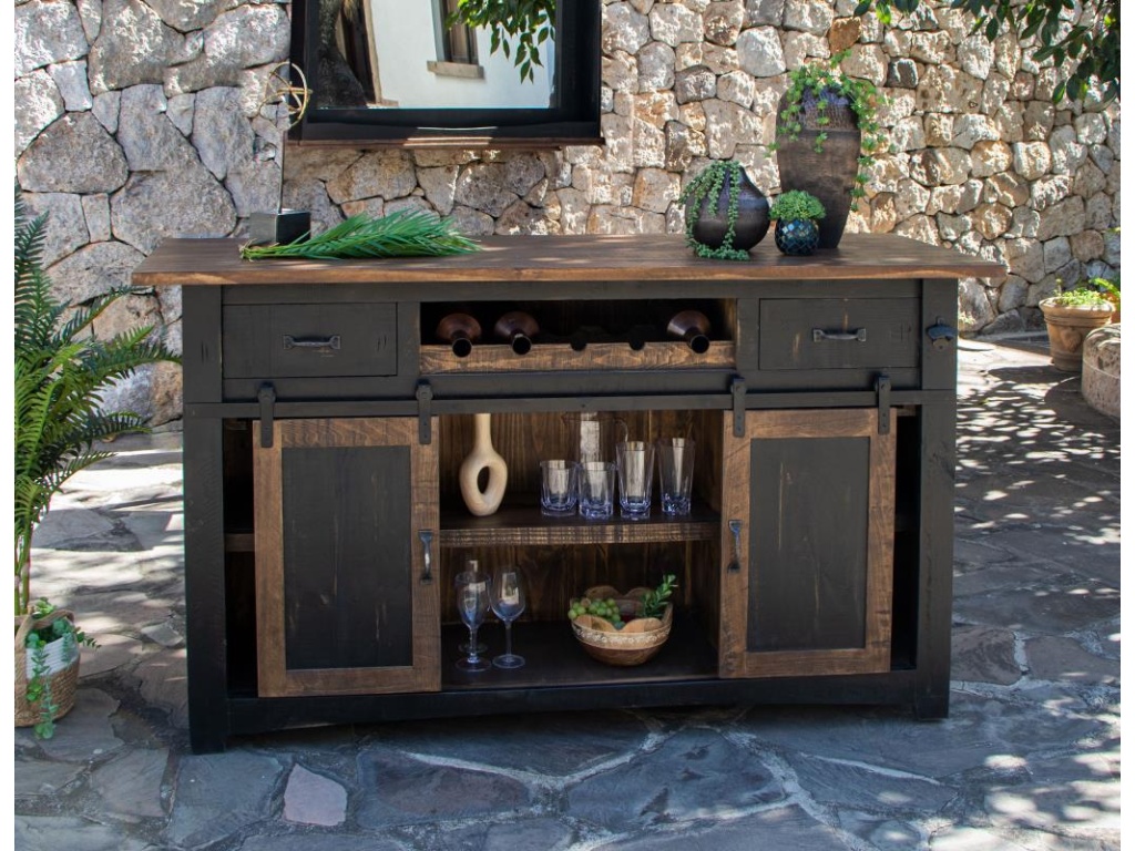 2 Drawer, 2 Shelves & 2 Doors Bar - image 1