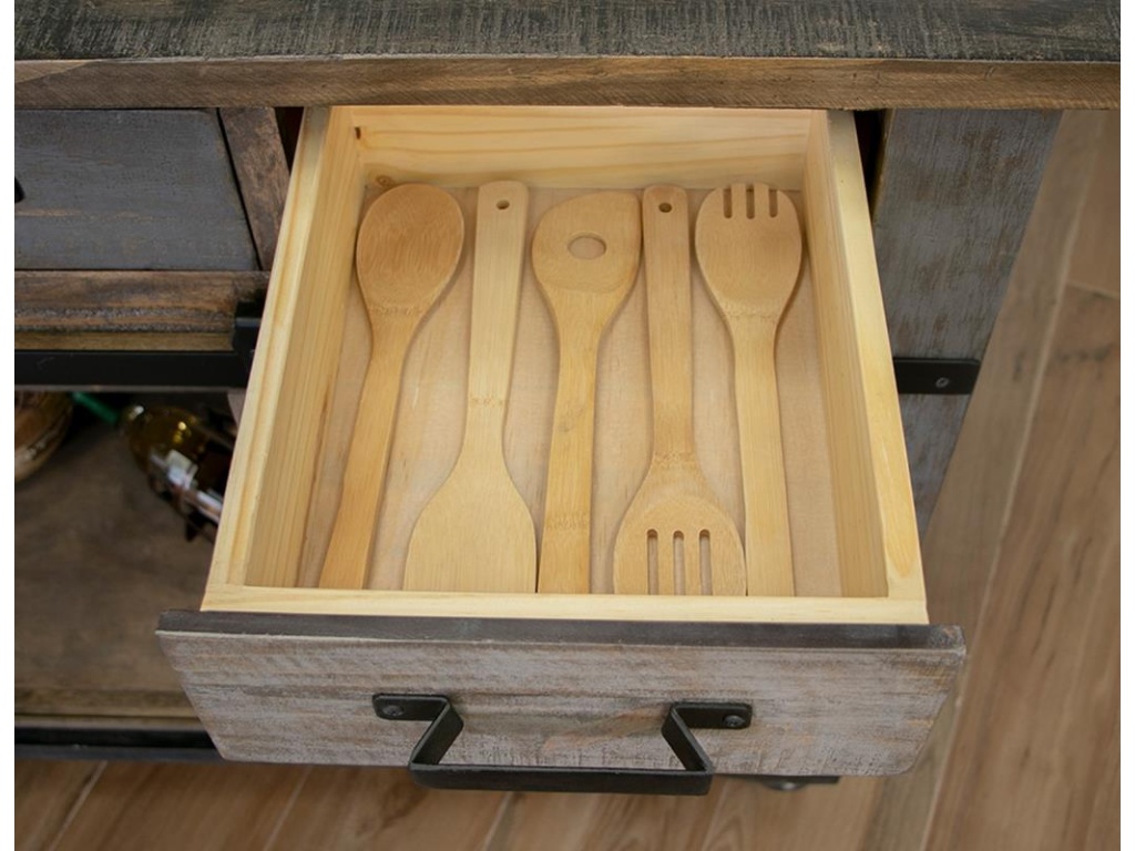 3 Drawer 6 Doors Kitchen Island - image 2