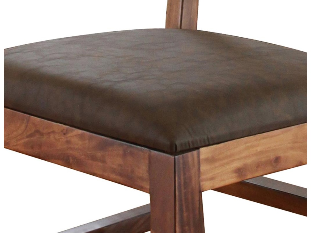 Faux Leather Seat 24" Barstool - image 4