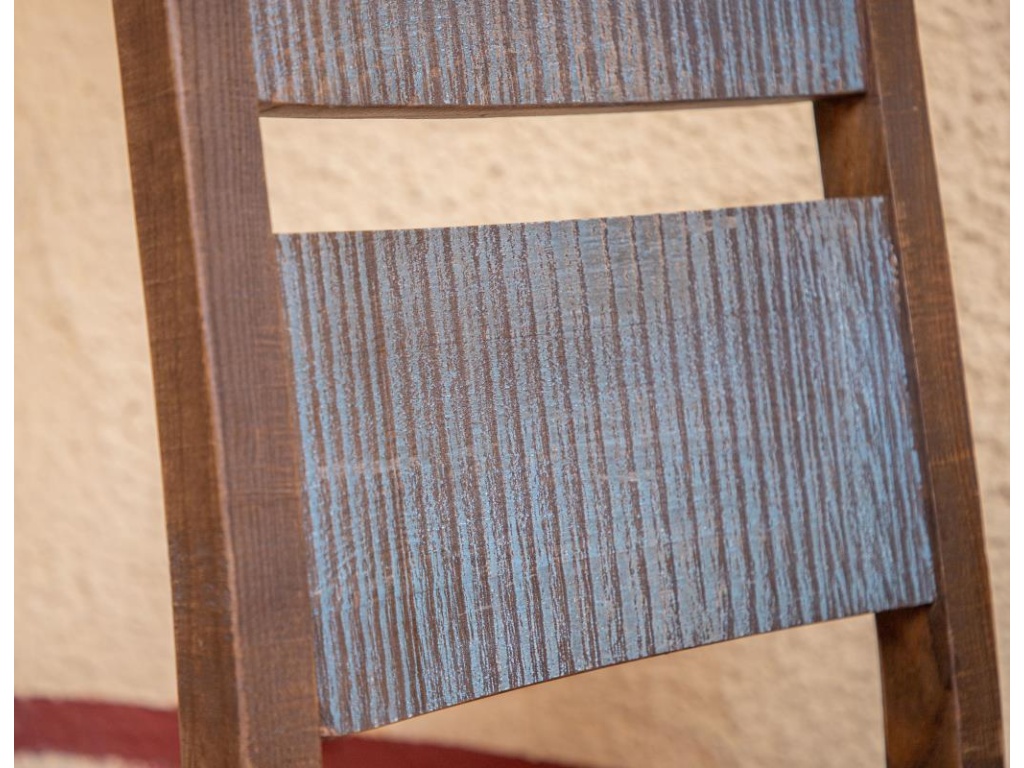 Faux Leather Seat Wooden Chair - image 2