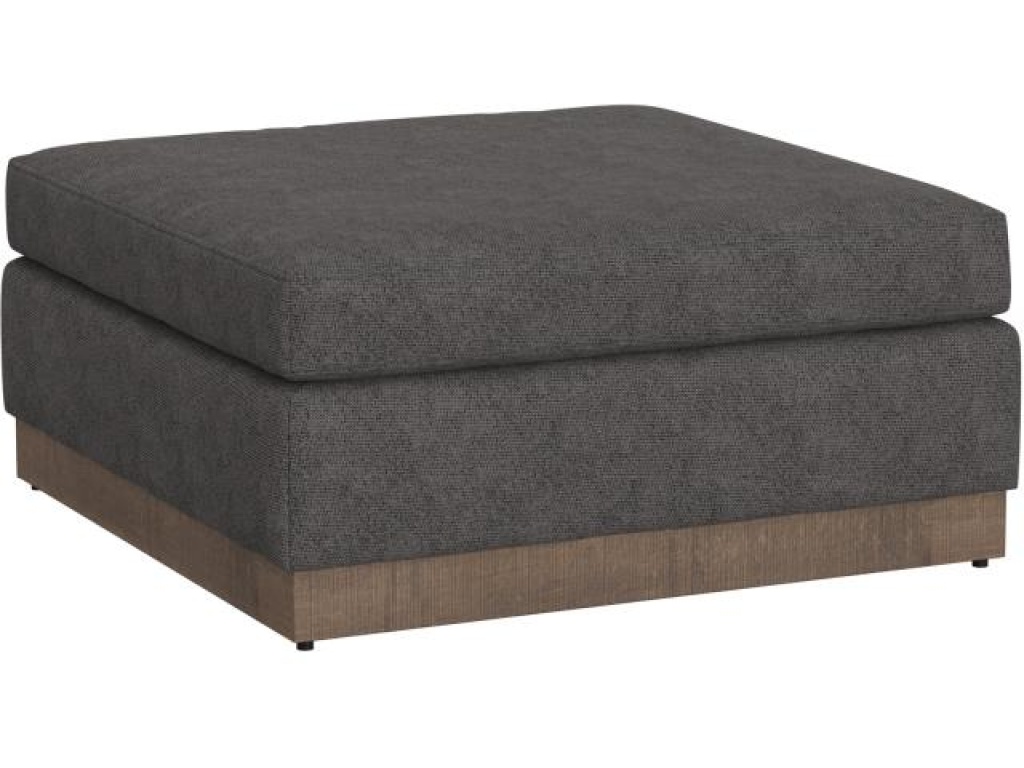 Wooden Frame & Base, Upholstered Square Ottoman - main image
