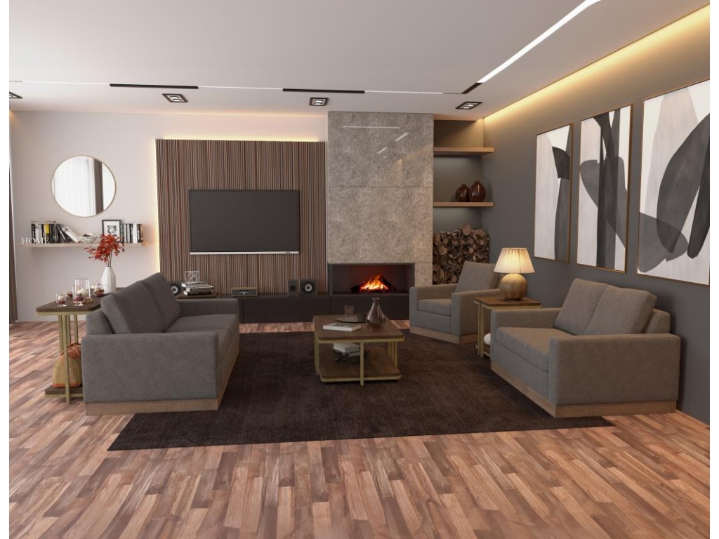 Wooden Frame & Base, Armchair - image 1