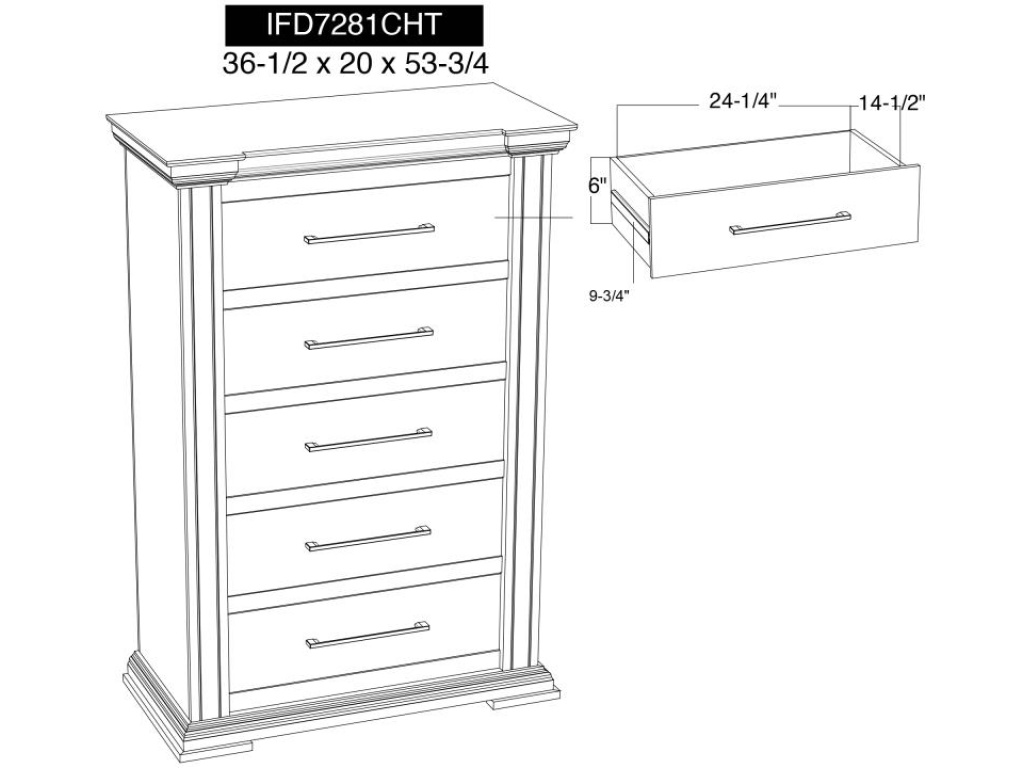 5 Drawer Chest - image 5