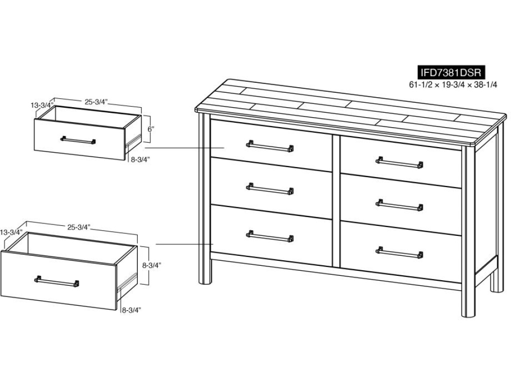 6 Drawer Dresser - image 6
