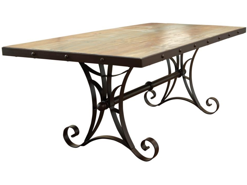 Iron Base Dining Table - image 7