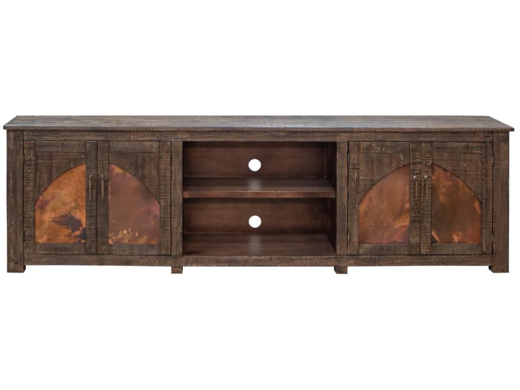 4 Copper-Paneled TV Stand - image 7