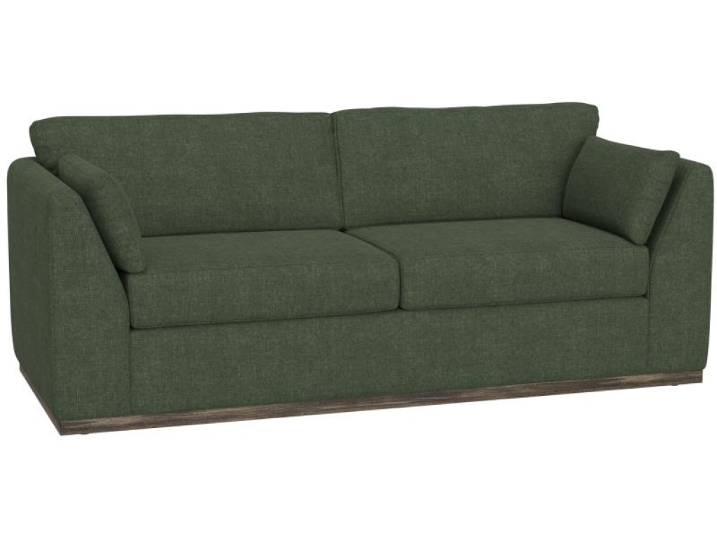 Sofa, Olive Fabric, Wooden Frame 90 x 38-1/2 x 36-1/2 - main image