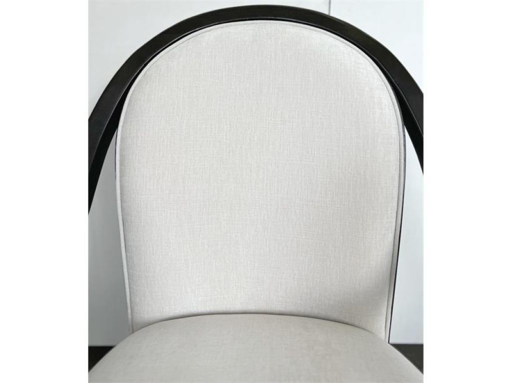 Curved Upholstered Arm Chair - image 8