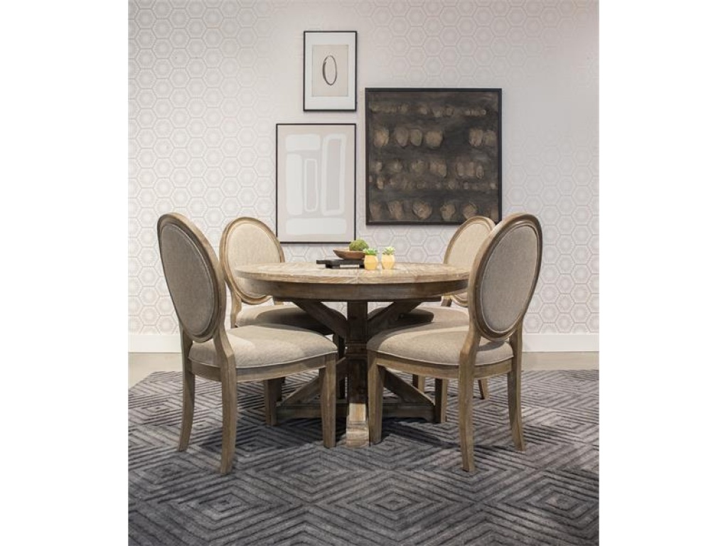 Upholstered Oval Side Chair - image 1