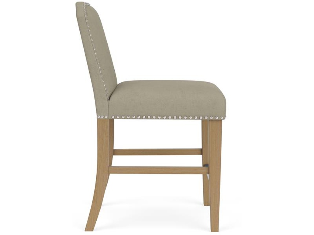 Clipped Top Upholstered Stool - image 7