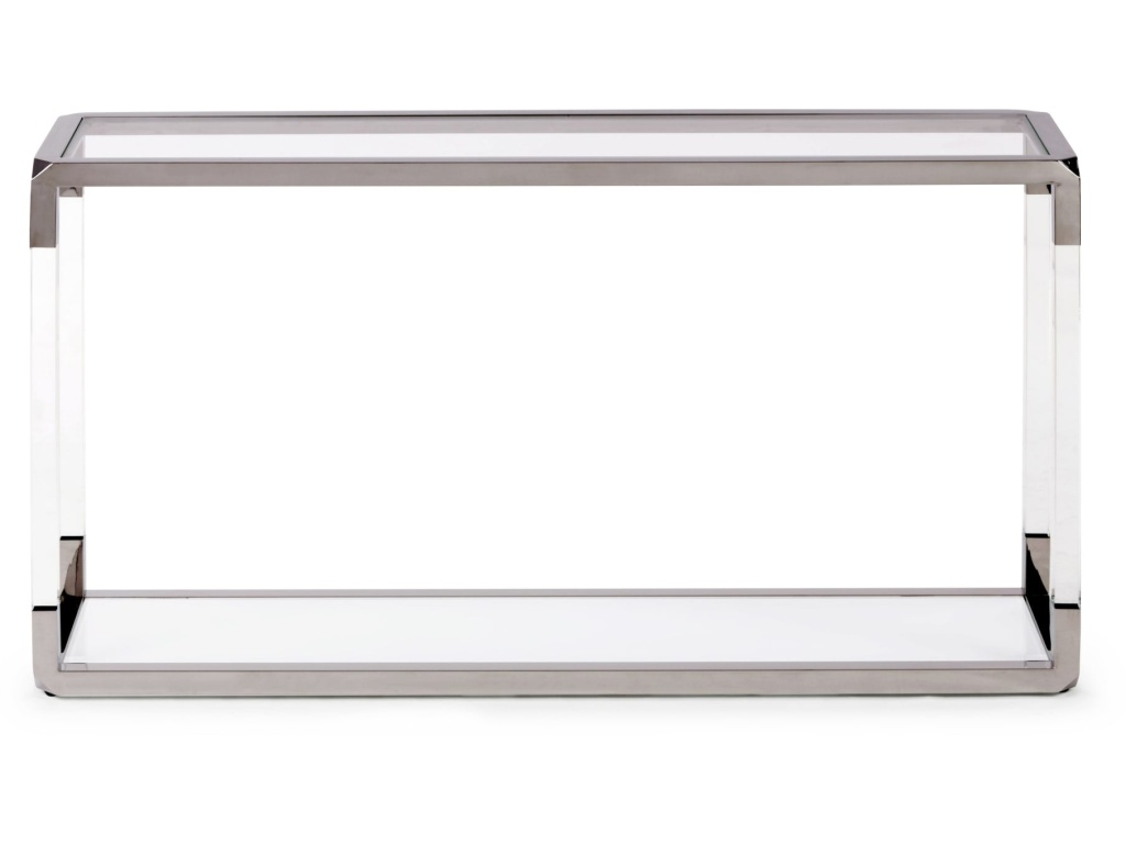 Jasper Console Table in Acrylic/White Glass/PSS - image 4