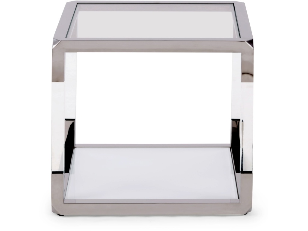 Jasper End Table in Acrylic/White Glass/PSS - image 4