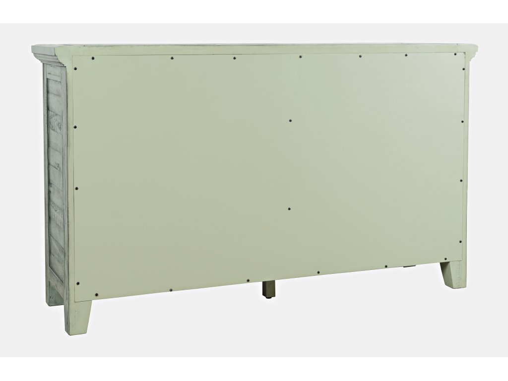 Rustic Shore 4 Door Low Accent Cabinet - KD - image 2