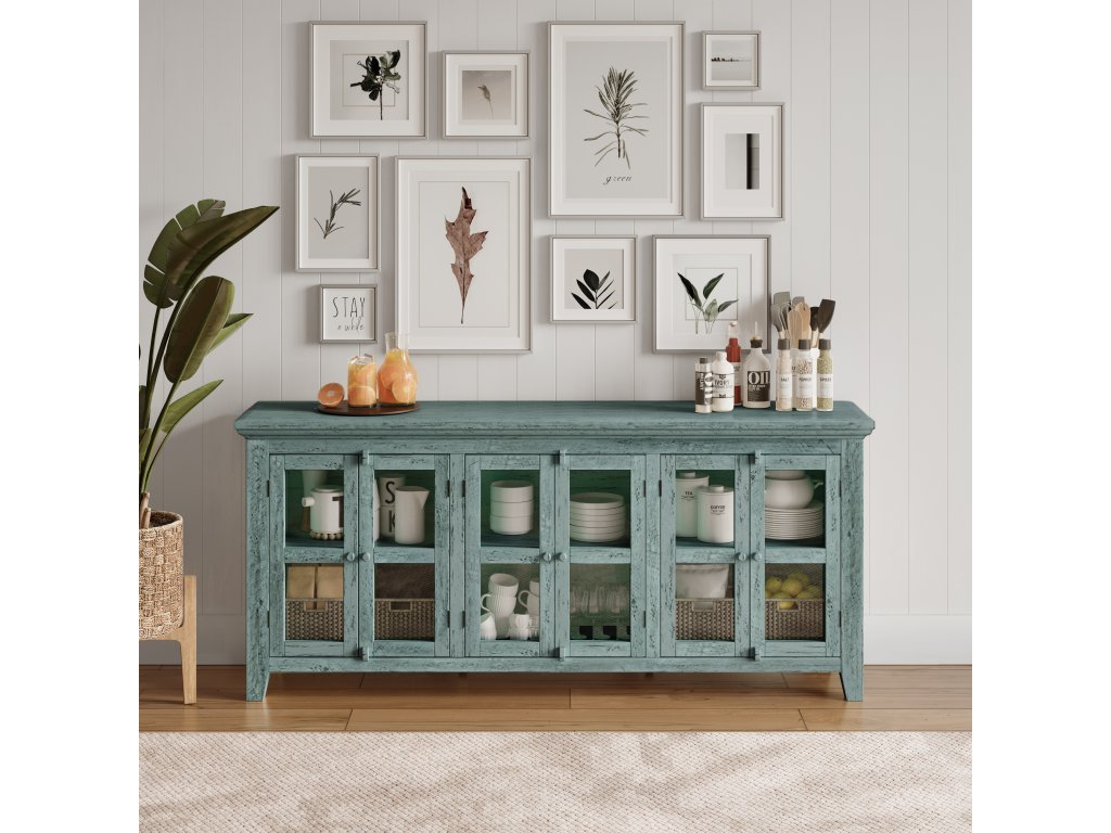 Rustic Shores 6 Door Low Cabinet - image 1