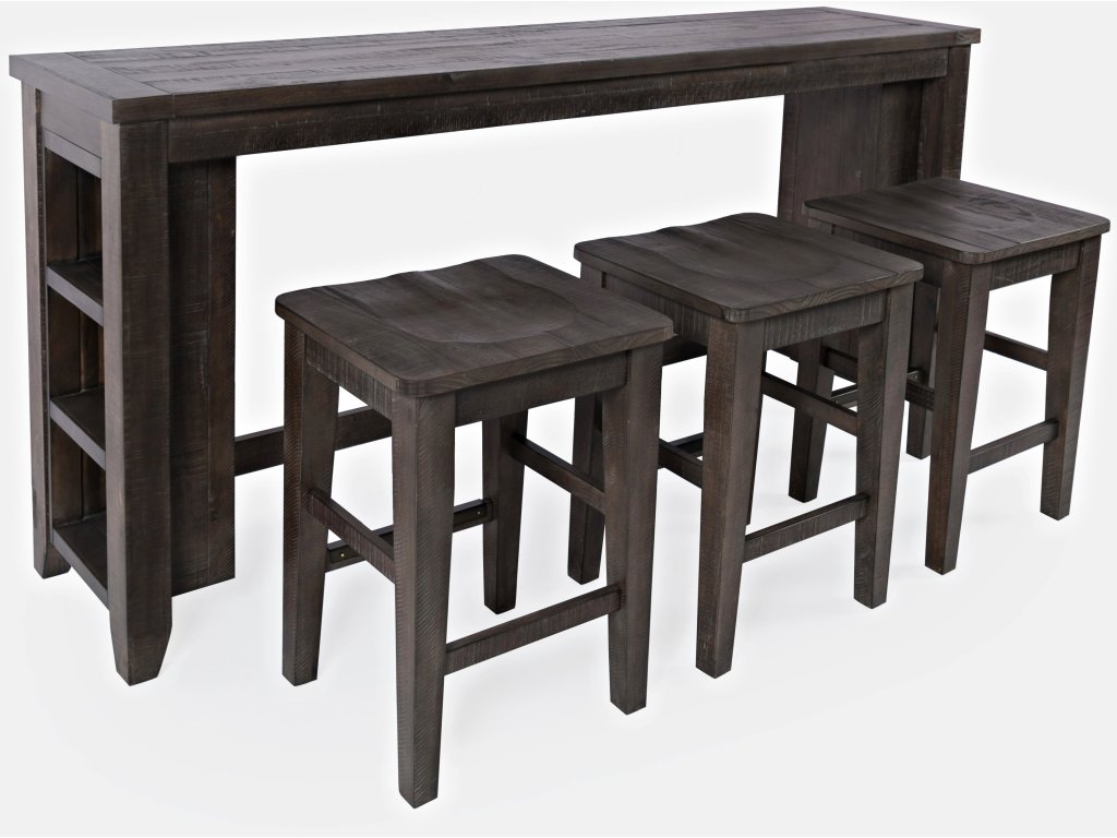 Madison County 4pc Sofa Console, (3) Stool Set - main image